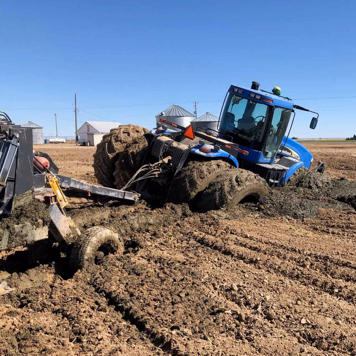 A image of recovering a agricultural vehicle